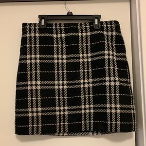 Loft black and white skirt